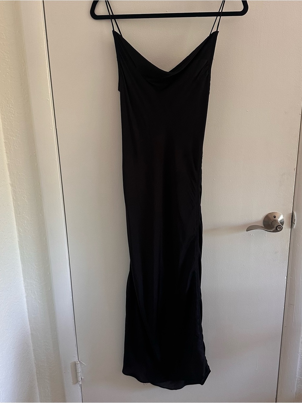 Free People Women's Day To Night Convertible Slip Midi Dress Black Small